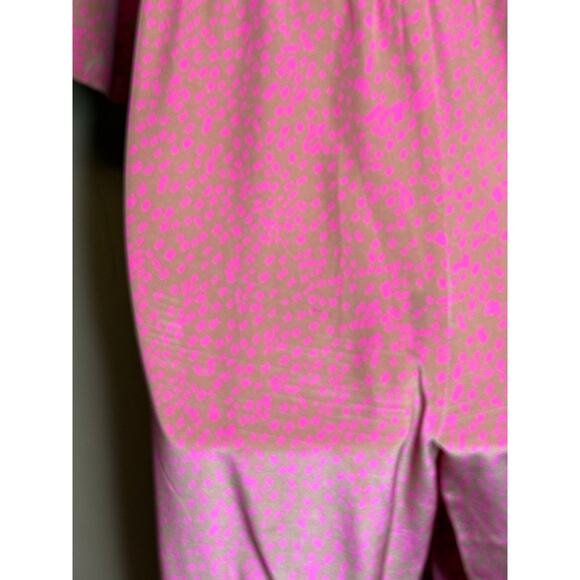 No 6 Store Tan with Hot Pink Dots Ida Jumpsuit 1 Small - Picture 12 of 15